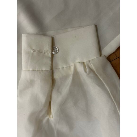 Vintage 80s Cream Paisley Embroidered Plus Sized Blouse XL - Picture 3 of 7